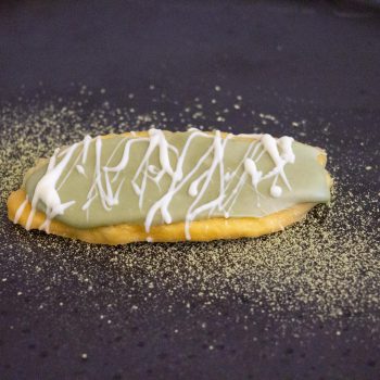 Mango mit Matcha Schokolade überzogen Rezept
